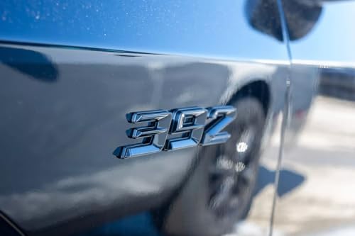 Image of Pair Set 392 Passenger & Driver Side Rear Badge Emblem Body Nameplate Raised Sticker Decal (Gloss Black)