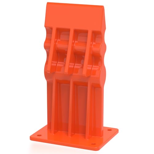 Coin fendeur de bois manuel en acier au carbone Protection contre la rouille Orange pour bois jusqu'à une longueur de 30,5 cm