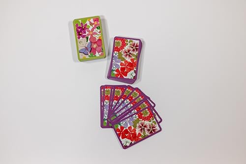 Cartas de Póker Caspari Halsted Floral, 2 Barajas miniatura 4
