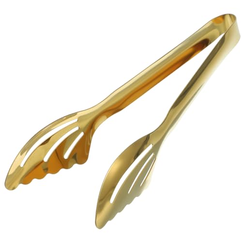 Cabilock Buffet Serving Tongs Stainless Steel Food Tongs for Baking Grilling Catering Kitchen Tool for Desserts Bread Appetizers More
