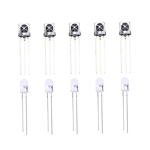 Uonlytech Frared 5 Pairs Ir Emitter Receiver 18-20m Operation 30mm for Av Equipment Home Appliances