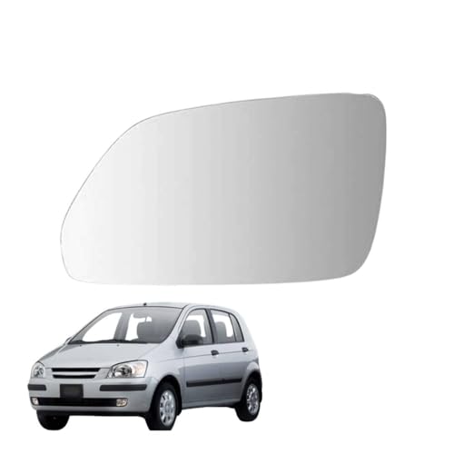 Image of Kylo Getz T1 (2004-2006) Passenger Side (Left Side) Car Side Mirror Glass /Tukdi /Sub Mirror Plate