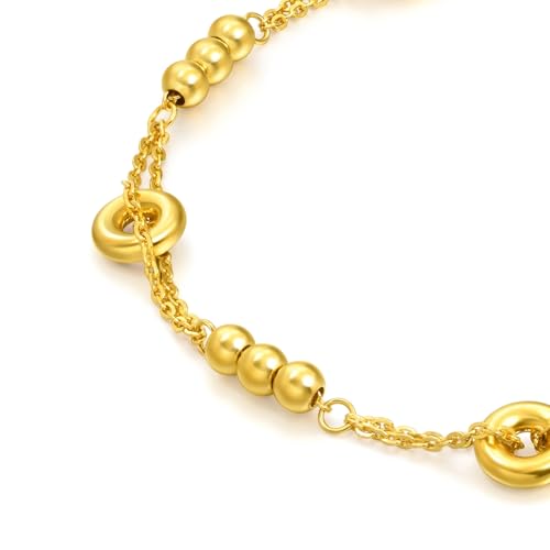 CHOW SANG SANG 999 24K Solid Gold Daily Essense Peace Buckle Lock Bracelet for Women Size 18cm 95476B Price-by-Weight 2.99g Gold2