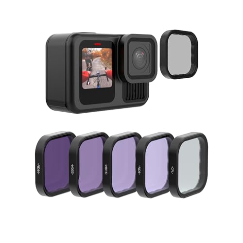 TELESIN 5pbN YtB^[Lbg CPL ND8 ND16 ND32 ND64 GoPro Hero 13p ubN j[gfVeBѕΌYtB^[Lbg YveN^[ Go Pro Hero 13pANZT[