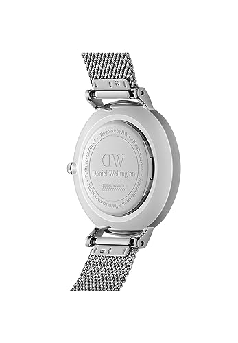 Image of Daniel Wellington Petite Sterling Unisex Watch - Japanese Quartz Movement, Stainless Steel Mesh Strap, Water Resistant, Analog Watch for Women & Men