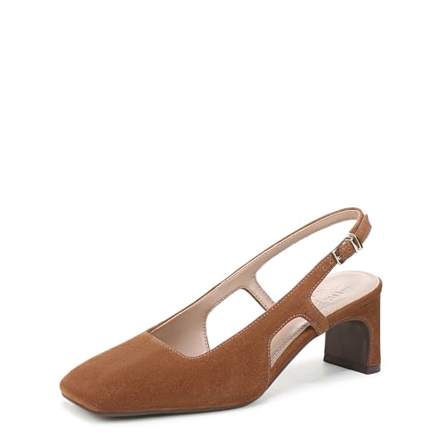 Naturalizer Women's Carmen Pump Dark Chestnut Brown Suede 9.5 M