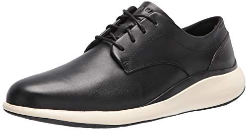 Cole Haan Men's Grand Troy Plain OX Oxford, Black/Ivory, 12