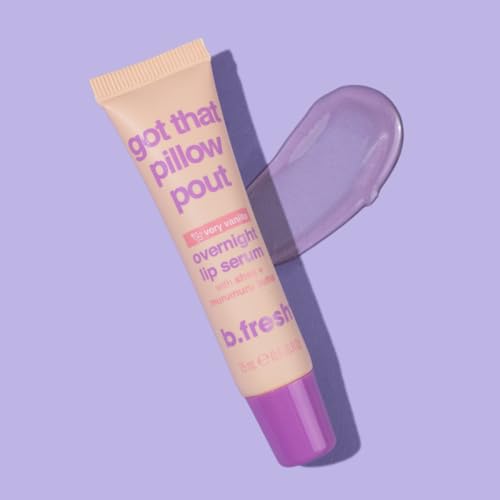 b.fresh Overnight Lip Serum | Got that Pillow Pout - Deep Hydrating Lip Mask, Enriched with Shea Butter, Vanilla Flavored Moisturizer, .5 Fl Oz