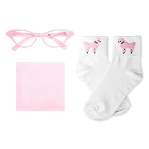 Hip Hop 50’s Shop 50’s 3 Piece Costume Accessory Set for Kids Toddler and Child