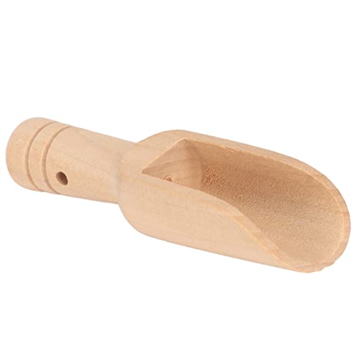 KIMISS Umweltfreundliche Holzschaufeln für Badesalz | 10 Stück Badesalzschaufel aus Holz mit Polierten Oberflächen | Mehrzweck-Holzlöffel für die Küche (Typ 1 (2,4 x 7,6 cm/0,95 x 3,0 Zoll))