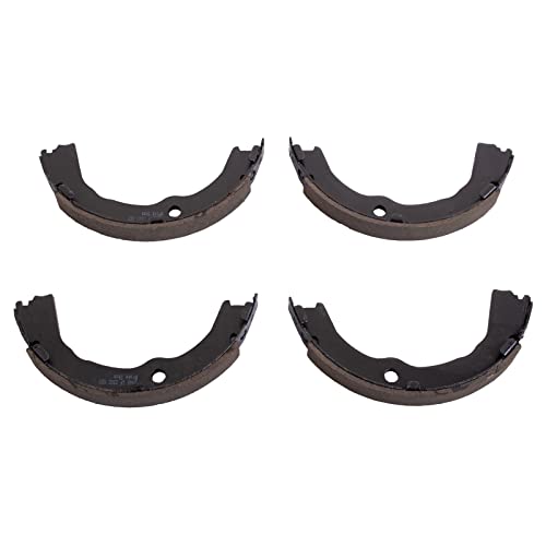 Image of TRQ Rear Brake Pad and Rotor Set Ceramic Parking Shoe Compatible with 2009-2014 Cadillac CTS