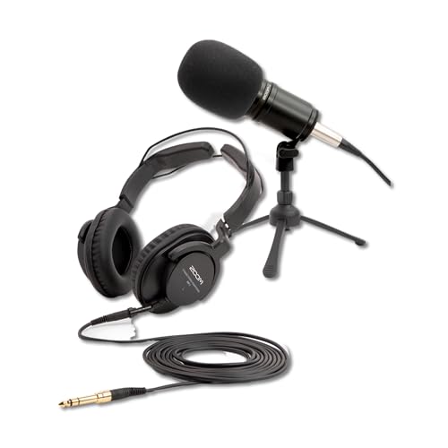 Image of Zoom PodTrak P4 Next Podcast Recorder Bundle with BTA-2 Bluetooth Adapter and 2x ZDM-1 Mic Packs - Wireless Remote Interview, Dynamic Microphones, Headphones, Podcast Equipment Kit for Duo Recording