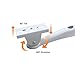 NVRTTRR Mini Projector Wall Mount Security Camera Mount Bracket for Camera with 1/4 Screw Head Wall Mount Projector, and Webcam Housing (White) (9.57)