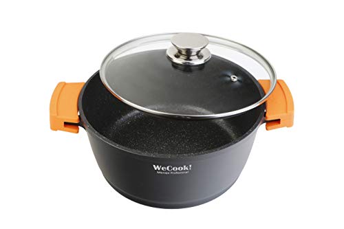 WECOOK-EcoChef-Titanio-Bateria-Cocina-Induccion-8-Piezas-Aluminio-Fundido-4-Ollas-Antiadherente-QuanTanium-Piedra-sin-PFOA-Set-Cazuelas-Tapas-Cristal-Asas-Silicona-Vitroceramica-Gas-CHEF4B