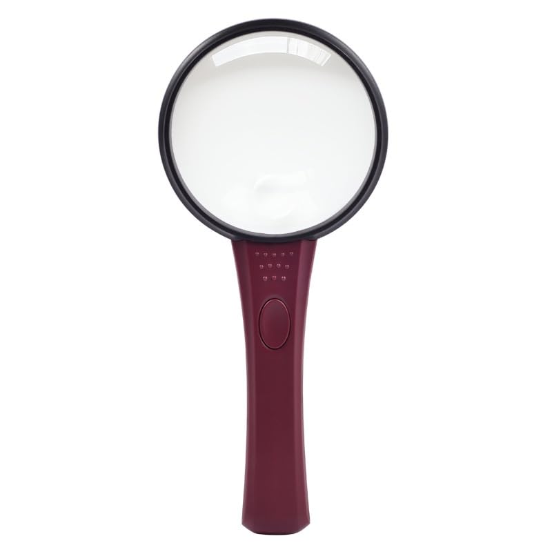 Lente d'ingrandimento da lettura portatile Lenti ottiche Lente d'ingrandimento a LED per
