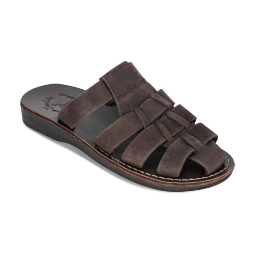 Jerusalem Sandals Michael Slide - Leather Pacific Slide Sandal - Mens
