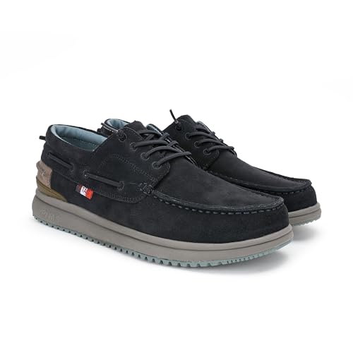 PITAS | Denver | Náuticos de Hombre | Mocasines para el Invierno | Zapatillas de Vestir | Zapatos sin Cordones | Deportivas Casual | Calzado Walkinpitas | Marino 45