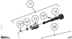 DeVilbiss Tekna Paint Gun Replacement Spreader Valve Assembly 703630