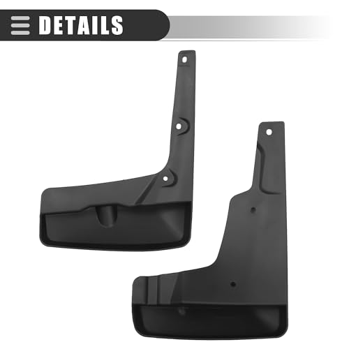 Image of Motoforti Car Mud Flaps, Splash Guards, for Toyota Camry 2015-2017, 1 Set, Black