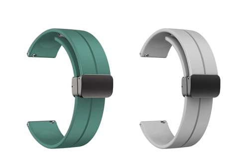 Image of IIK COLLECTION 22mm Silicone Strap for Smart Watches | Combo Pack Compatible With Noise, Fireboltt, Boat Xtend, Pebble, Boat Flash, Noise Color Fit, Ultra Smart Watch & All Watches