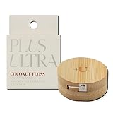 Plus Ultra Coconut Nylon Dental Floss with Reusable Bamboo Case | Made with Recycled Nylon and Vegan Wax | Zero Plastic | 32 Yards (Pack of 1)