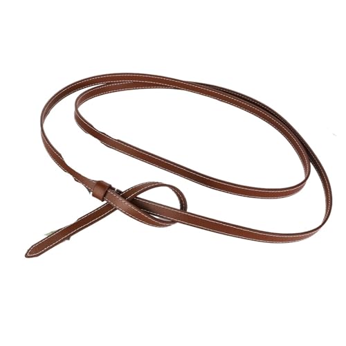 Women's Decorative Belt Leather Thin Belt Women's Double Loop Knotted Small Versatile Decorative Waist Chain