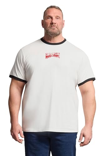 BadRhino Big & Tall Off 'Cowboy Club' Graphic T-Shirt - Men's - Plus Size Curve White
