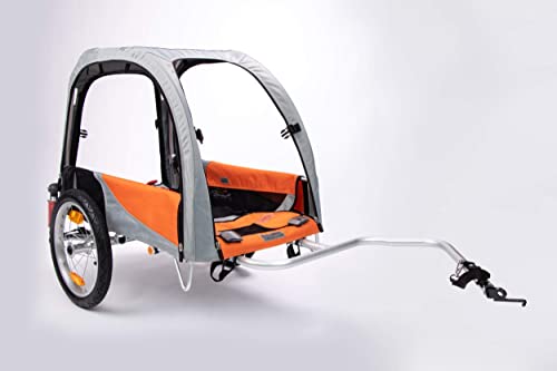 TrendPet Comfort Wagon M, Grauer Aluminiumanhänger mit Federung für Hundebesitzer, Outdoor-Enthusiasten mit mittelgroßen bis großen Hunden