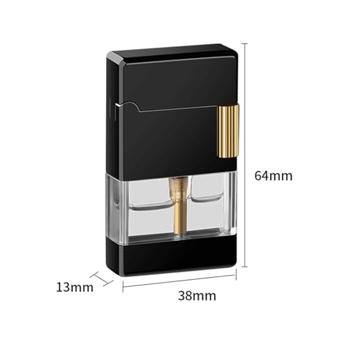 Encendedor doble llama ajustable recargable plateado miniatura 6