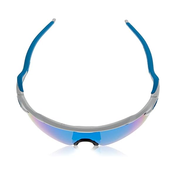 Oakley Men's OO9208 Radar EV Path Rectangular Sunglasses, Polished White Blue/Prizm Sapphire, 38 mm - Image 5