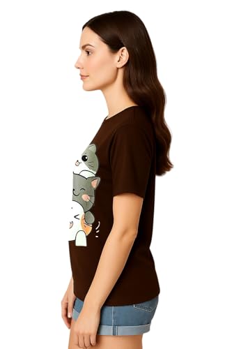 Image of My Swag Womens Graphic T-Shirt Pack of 2, Cotton Casual, Gym, Daily Summer Wear