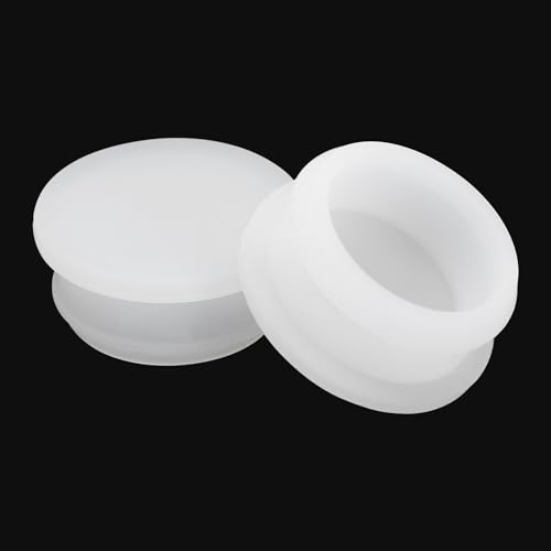 Image of MECCANIXITY Silicone Snap in Locking Hole Plugs Rubber Panel Seal Cover Flush Type Panel Round for Kitchen Rubber Bulkheads Waterproof Sealing Plugs 29mm /1.14 Inch Dia Transparent,Pack of 5