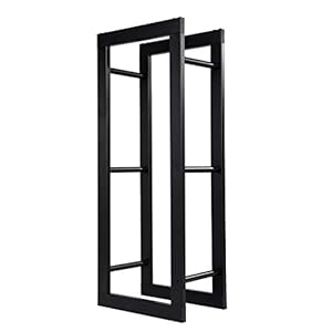 Loywe LW1080 Kaminholzregal Metall Schwarz