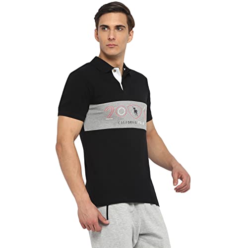 Image of OFF LIMITS Men Colourblocking Cotton Polo T- Shirt