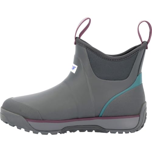 Image of XTRATUF Women's Ice Fleece Lined Ankle Deck Boot, Grey, Size 9(M)
