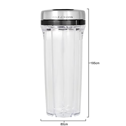 Cole & Mason Saunderton Herb and Spice Storage Jar and Shaker, Adjustable Multi-Use Seasoning Dispenser with Precision Pour Control - Image 3