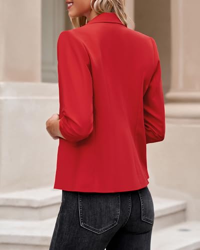 Image of LookbookStore 3 /4 Sleeve Blazers for Women Business Casual Fitted Jackets