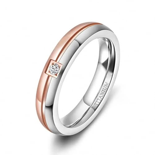 Anillos de titanio antialérgicos de 4 mm que solucionan las alergias en bodas y compromisos