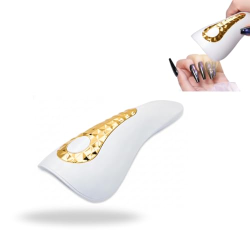 Mini Cabine Portátil LED UV para Unhas em Gel, 18W, Recarregável, 5 Lâmpadas, Cabo USB, 45s/60s Timer