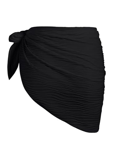 Image of ZAFUL Boho Beach Cover Ups for Women Sarong Coverups Sheer Bikini Chiffon Wraps Skirts for Swimwear