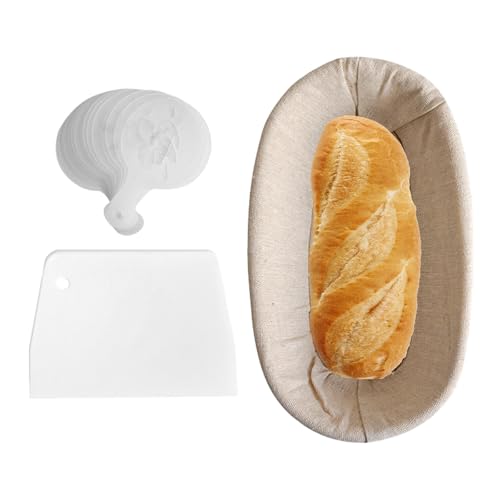 Zuasdvnk Kit de iniciación de masa agria – Cesta de prueba reutilizable, herramienta casera para hacer bagels, suministros versátiles para hornear para panadería profesional