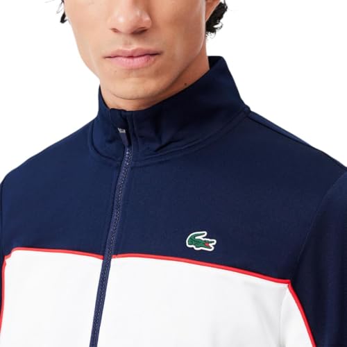 Lacoste Men's Print Branding Zipped Sport Sweatshirt2