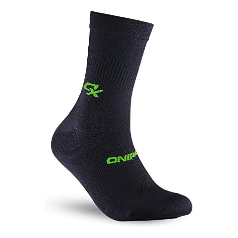 ONIPAX Athletic Cycling Socks for Men & Women, Crew Cut, Breathable Compression, Perfect fit for Cycling Shoes, Running Hiking Cover