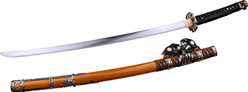 Tenryu TR 032GD Samurai Sword with Carbon Steel Blade Artificial Ray Skin Handle