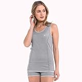 Schöffel Damen Merino Sport Top W, temperaturregulierendes Unterhemd, atmungsaktives Funktionsunterwäsche-Top in Wollqualität, light grey, L