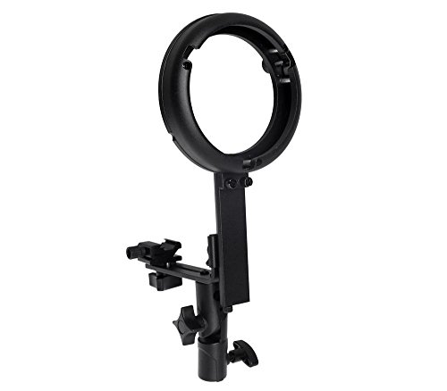 ayex - Soporte para Flash (con rótula y Bayoneta Bowens, Forma de L)