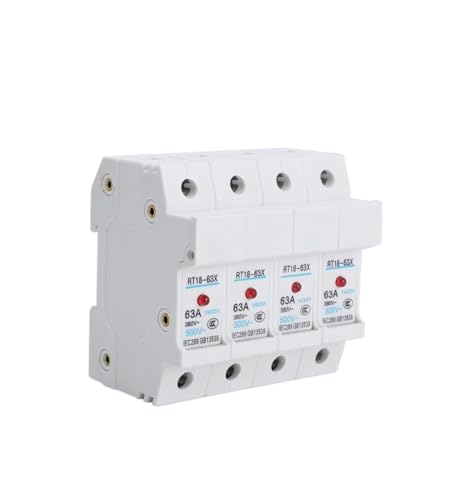 Porte-fusible RT18-63X-4P rail DIN anti-incendie avec résine ignifuge