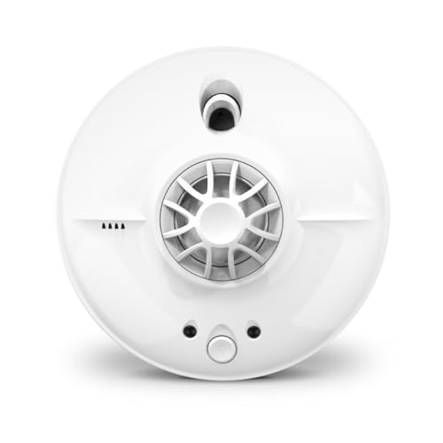 FireAngel HW1-R Mains Powered Heat Alarm for Kitchen with 9V Battery Backup, Hardwired Heat Fire Alarms for Home, Attic, Garage, White, 1-Pack