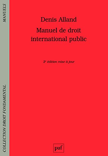 Manuel de droit international public