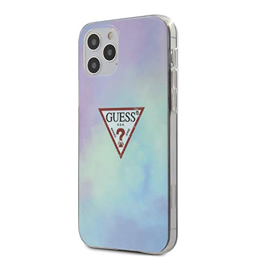 Guess GUHCP12LPCUMCGC02 Tie & Die Collection Coque Rigide pour iPhone 12 Pro Max 6,7" Bleu